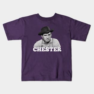 Chester - Gunsmoke - Tv Western Kids T-Shirt